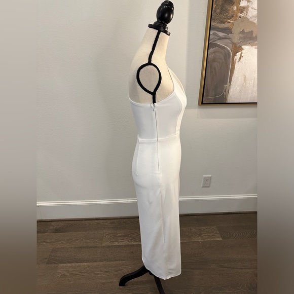 NWT LuLu’s Dress : Cocktail Club White One-Shoulder Midi Dress - Picture 3 of 8